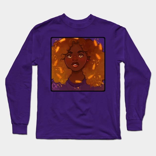 Hazel Long Sleeve T-Shirt by CarmahnArt